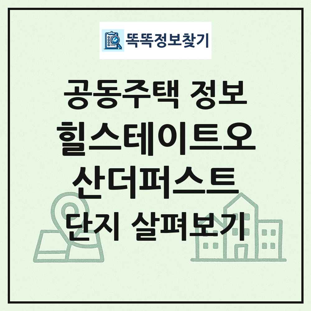 힐스테이트오산더퍼스트 최신 공동주택 정보