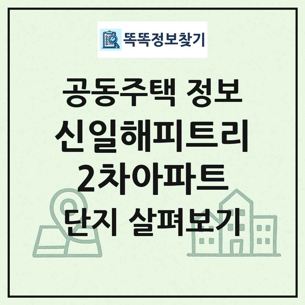 신일해피트리2차아파트 최신 공동주택 정보