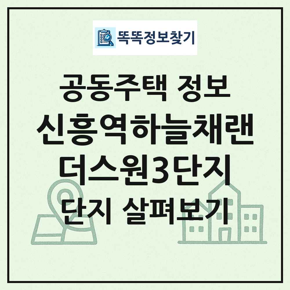신흥역하늘채랜더스원3단지 최신 공동주택 정보