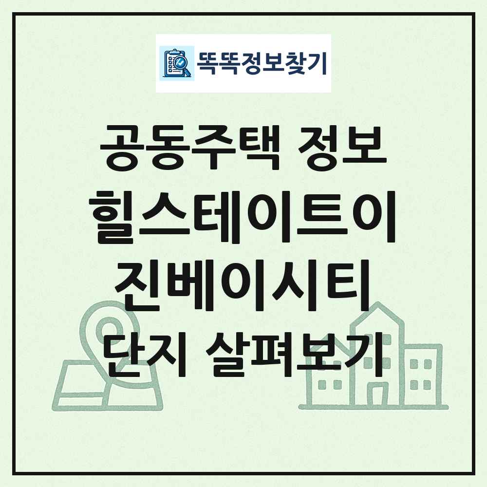힐스테이트이진베이시티 최신 공동주택 정보
