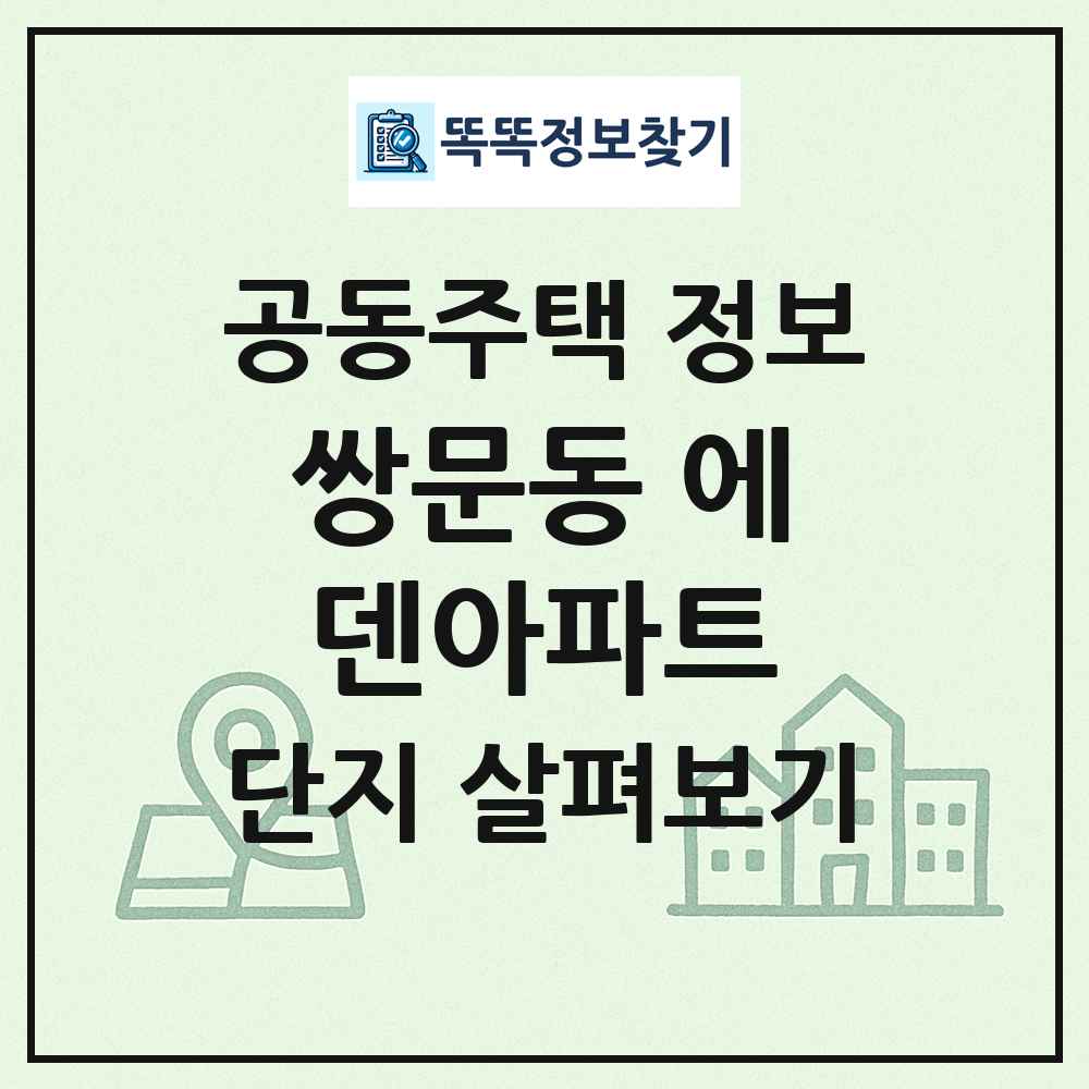 쌍문동 에덴아파트 최신 공동주택 정보