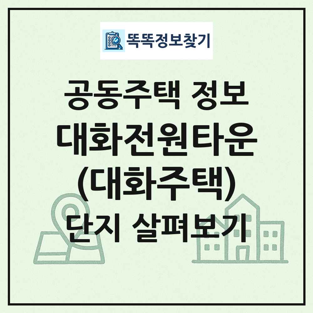 대화전원타운(대화주택) 최신 공동주택 정보
