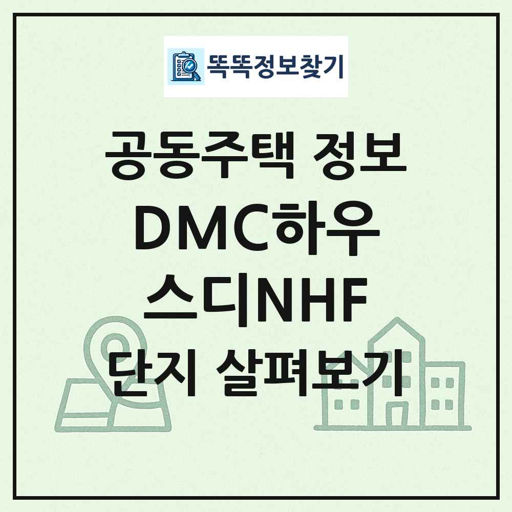 DMC하우스디NHF 최신 공동주택 정보