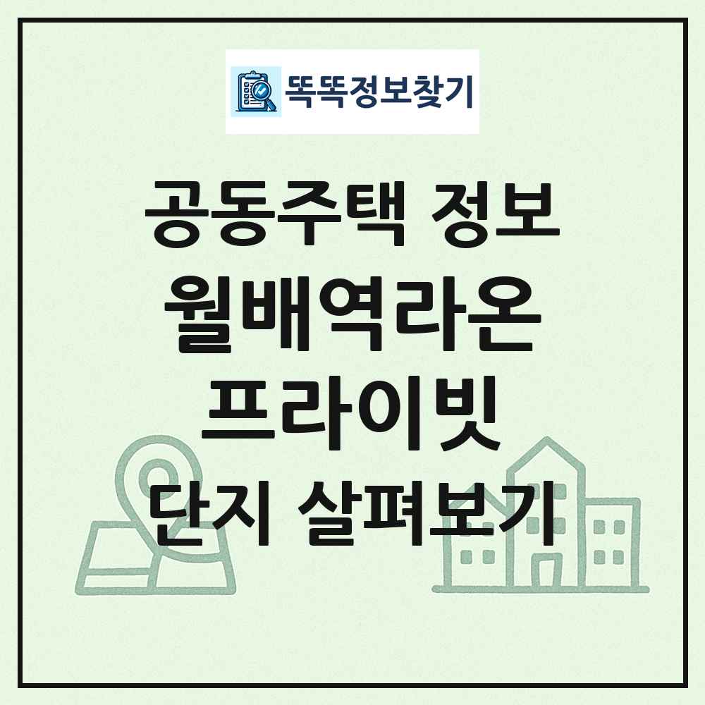 월배역라온프라이빗 최신 공동주택 정보