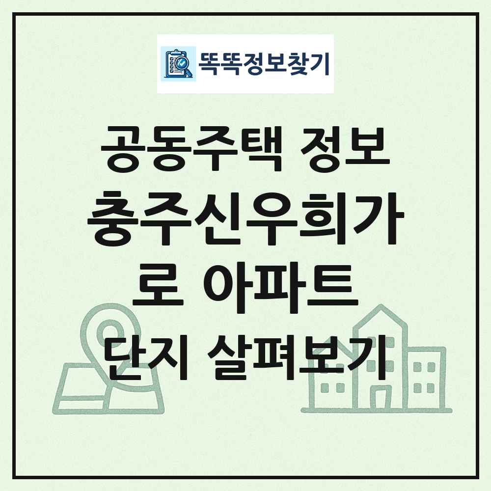 충주신우희가로 아파트 최신 공동주택 정보