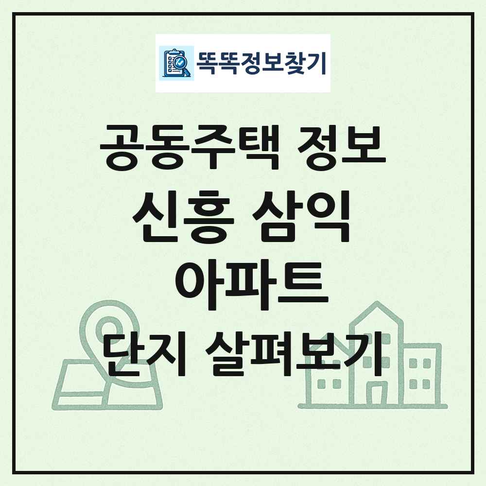 신흥 삼익 아파트 최신 공동주택 정보