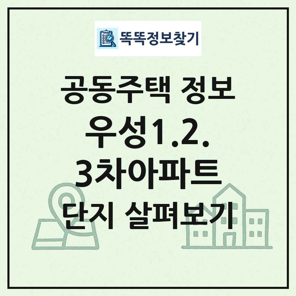 우성1.2.3차아파트 최신 공동주택 정보