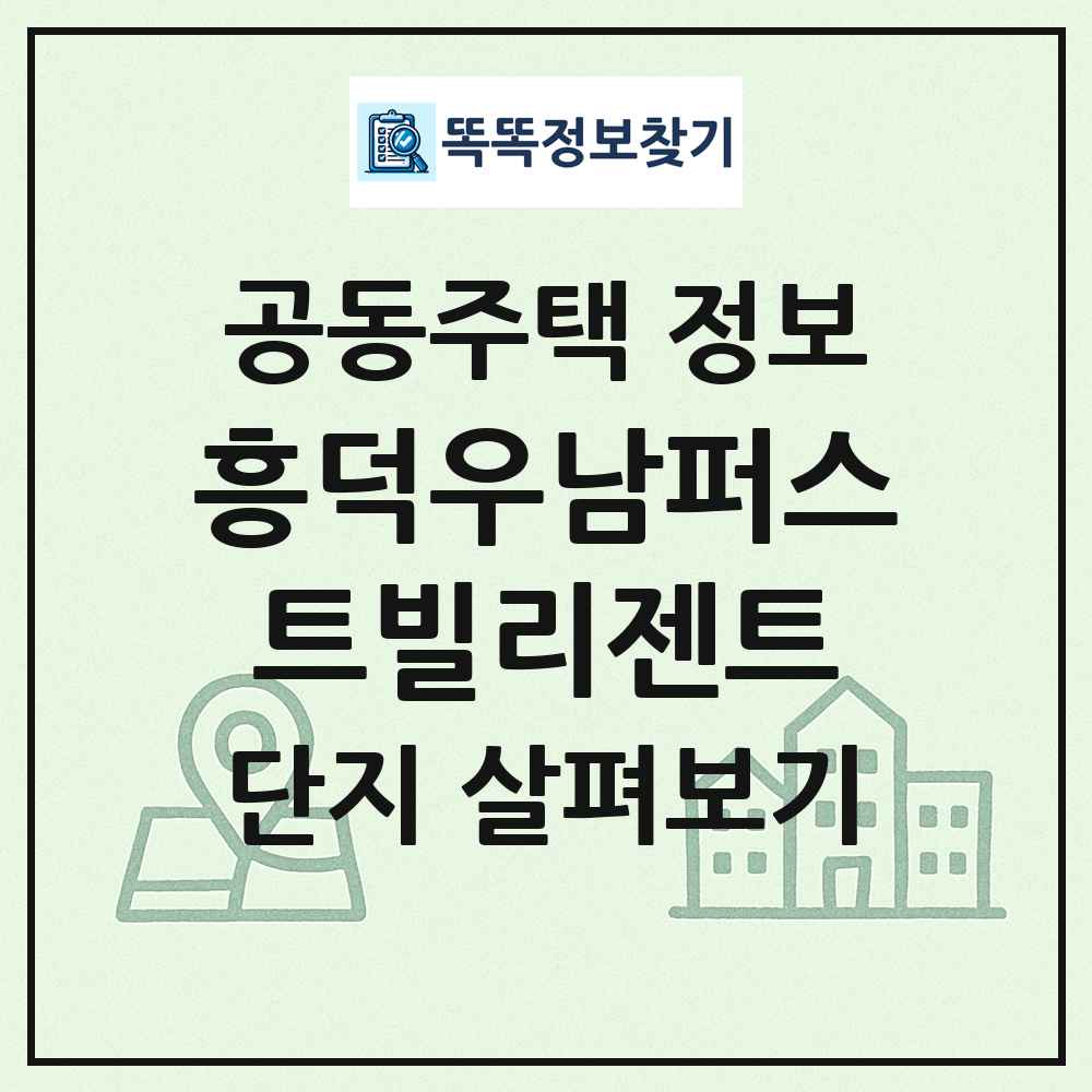 흥덕우남퍼스트빌리젠트 최신 공동주택 정보