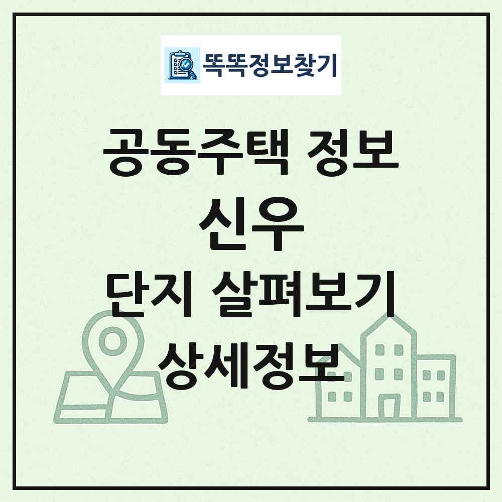 신우 최신 공동주택 정보