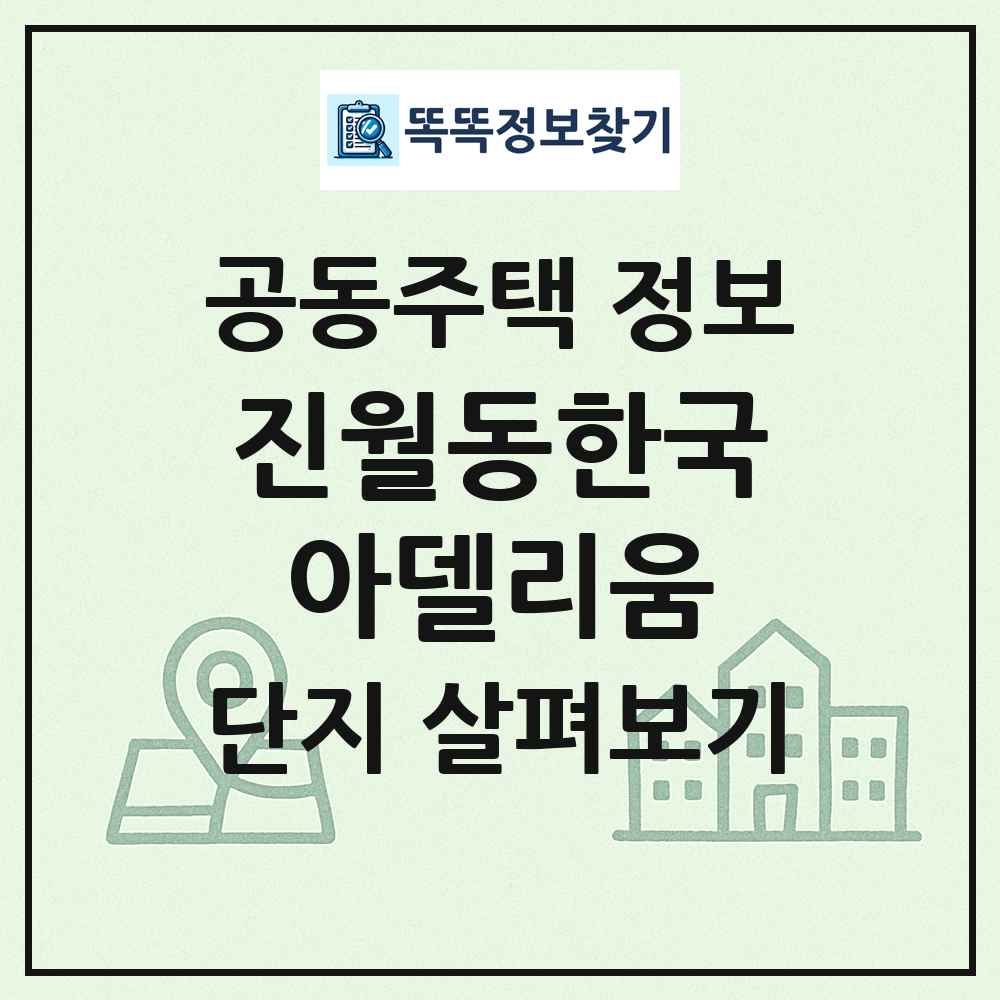 진월동한국아델리움 최신 공동주택 정보