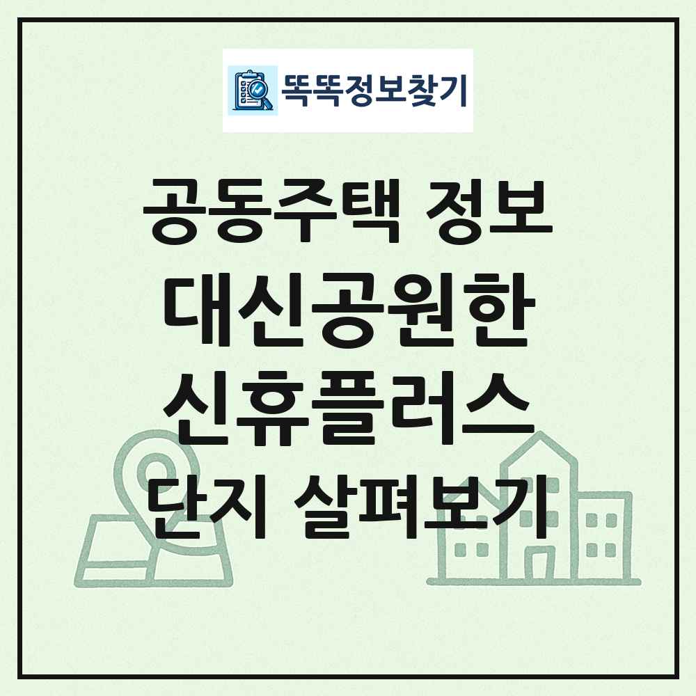 대신공원한신휴플러스 최신 공동주택 정보