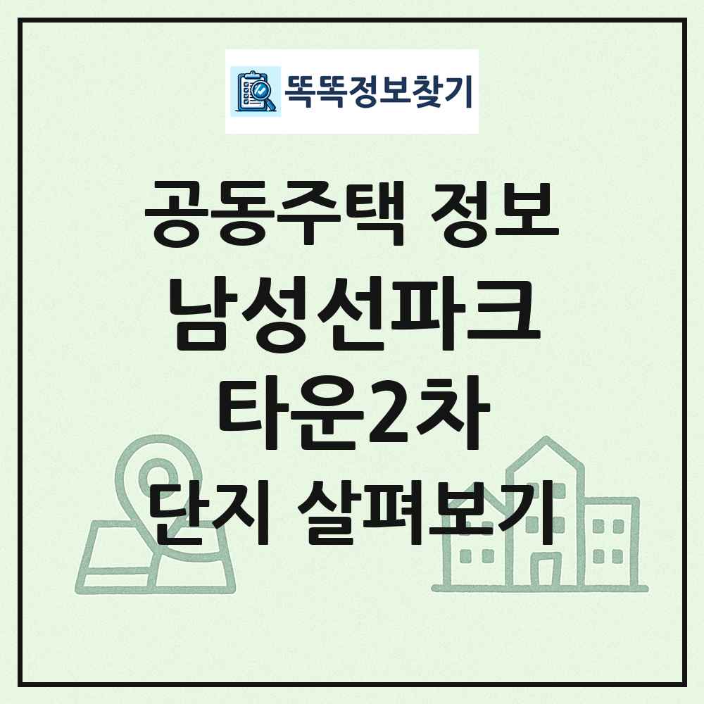 남성선파크타운2차 최신 공동주택 정보