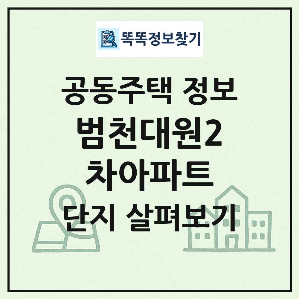 범천대원2차아파트 최신 공동주택 정보