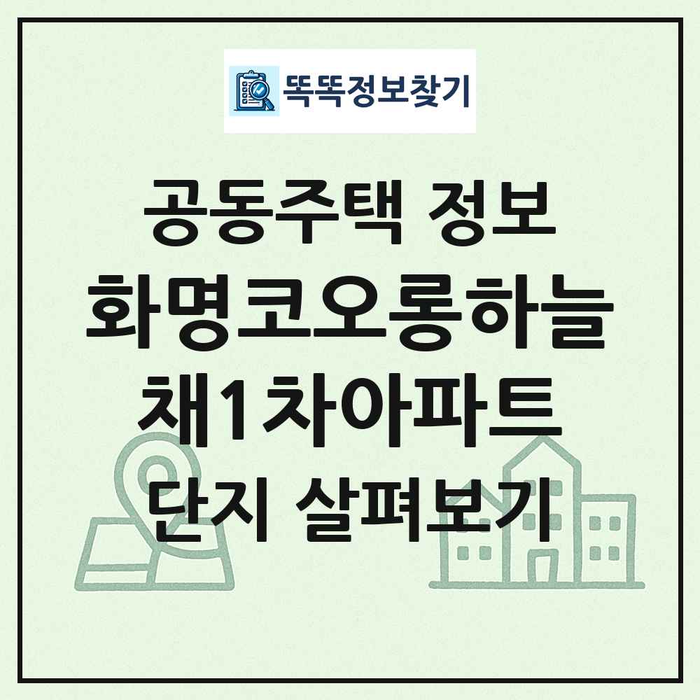 화명코오롱하늘채1차아파트 최신 공동주택 정보