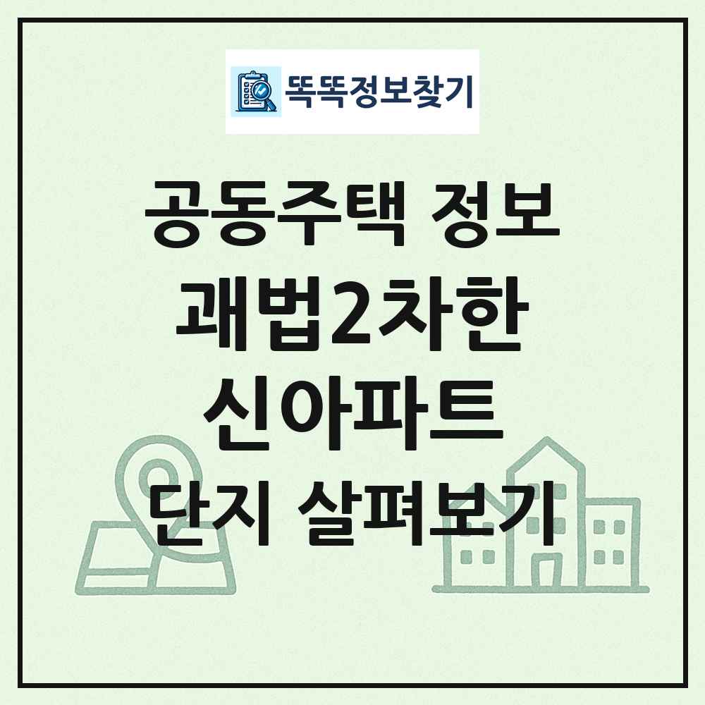 괘법2차한신아파트 최신 공동주택 정보