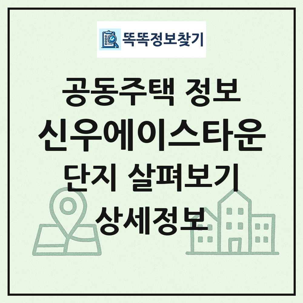 신우에이스타운 최신 공동주택 정보