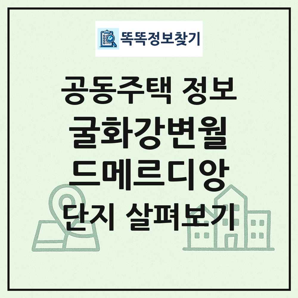 굴화강변월드메르디앙 최신 공동주택 정보