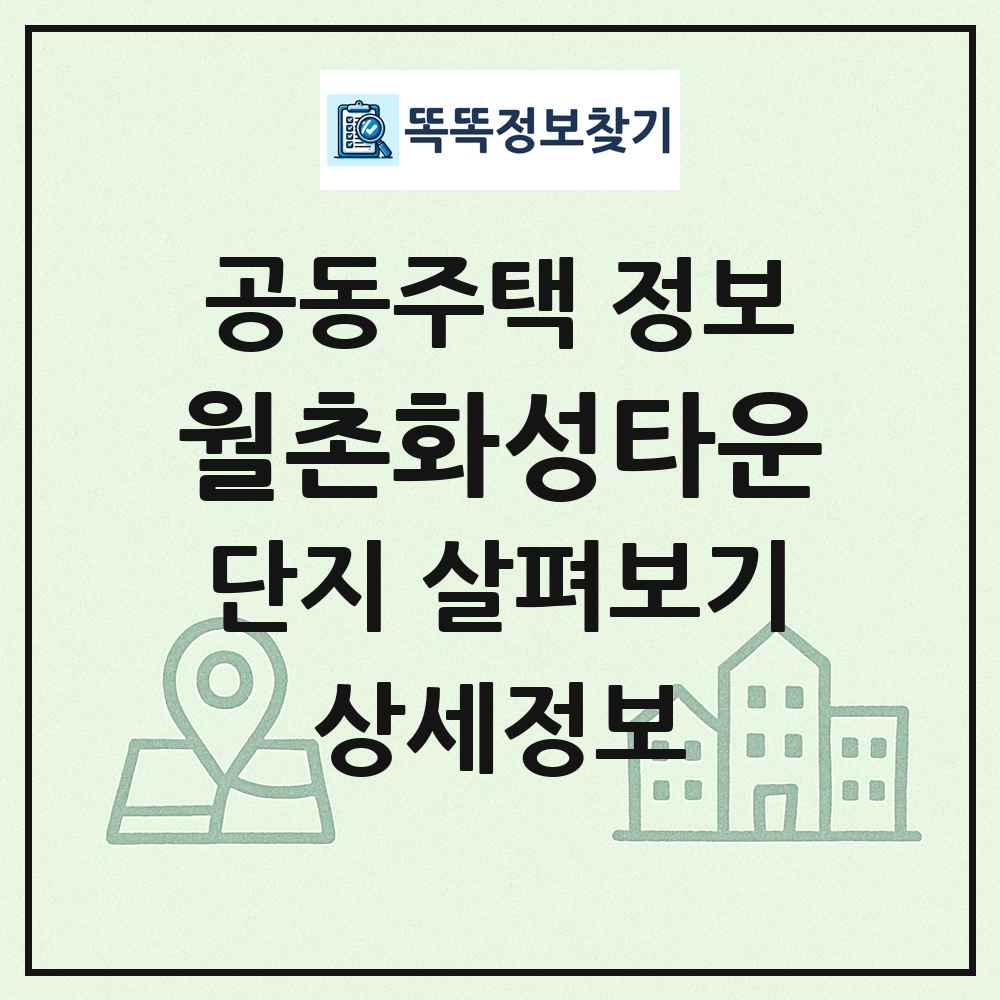 월촌화성타운 최신 공동주택 정보