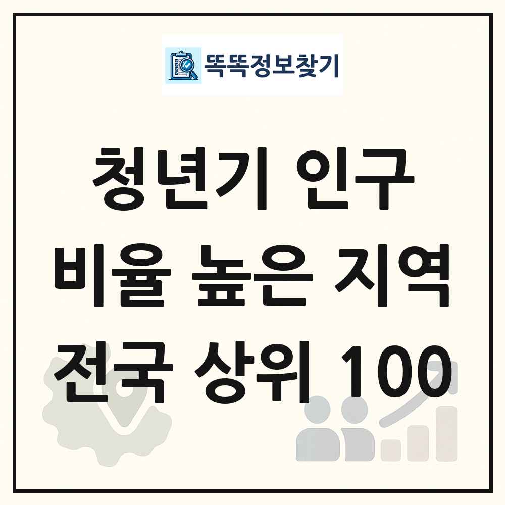 전국 인구 연령 구성 비율 높은 지역 분석