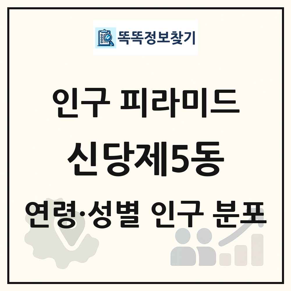 신당제5동 성·연령별 인구 피라미드