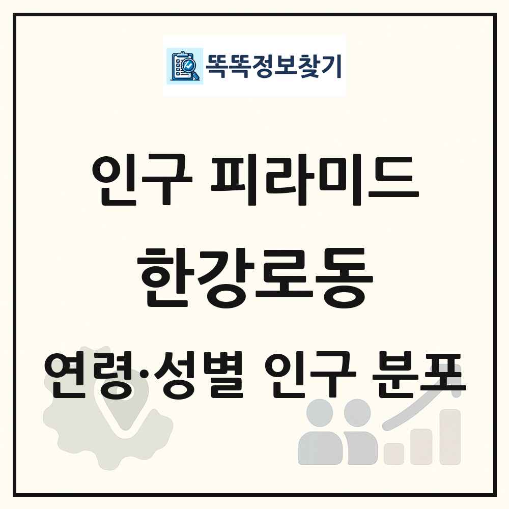한강로동 성·연령별 인구 피라미드