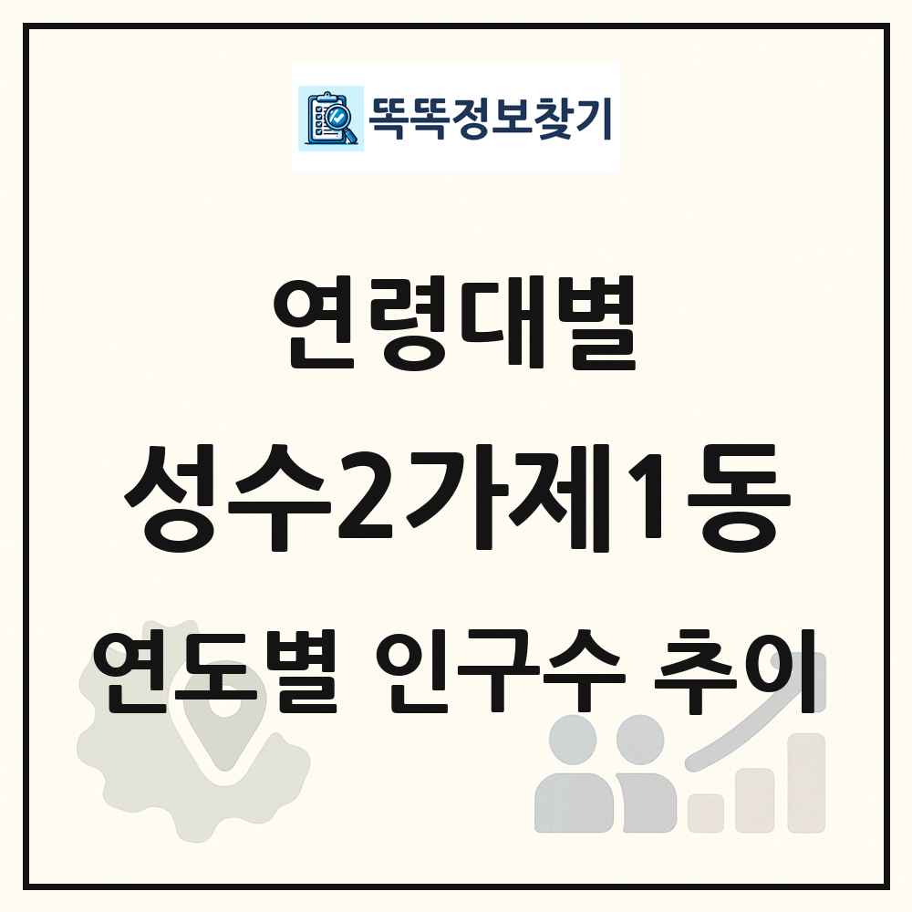 성수2가제1동 생애주기별 인구 상세 정보