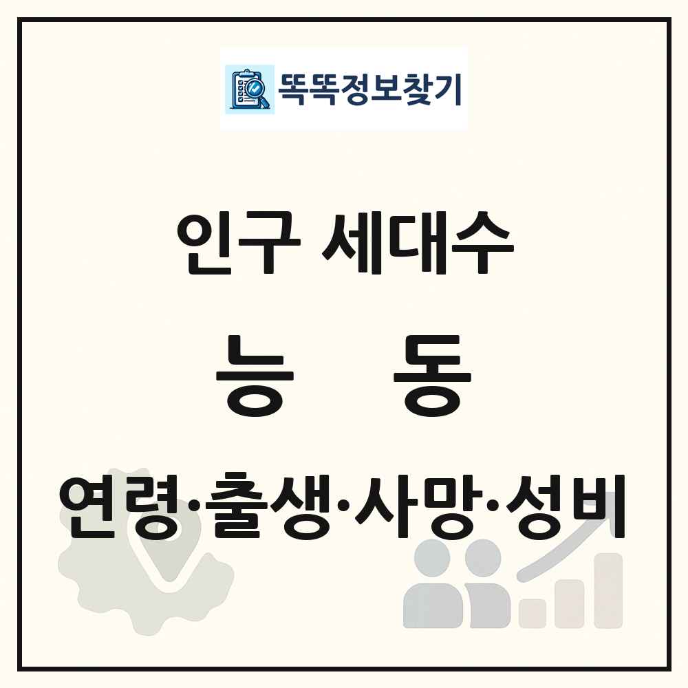 능동 인구 통계