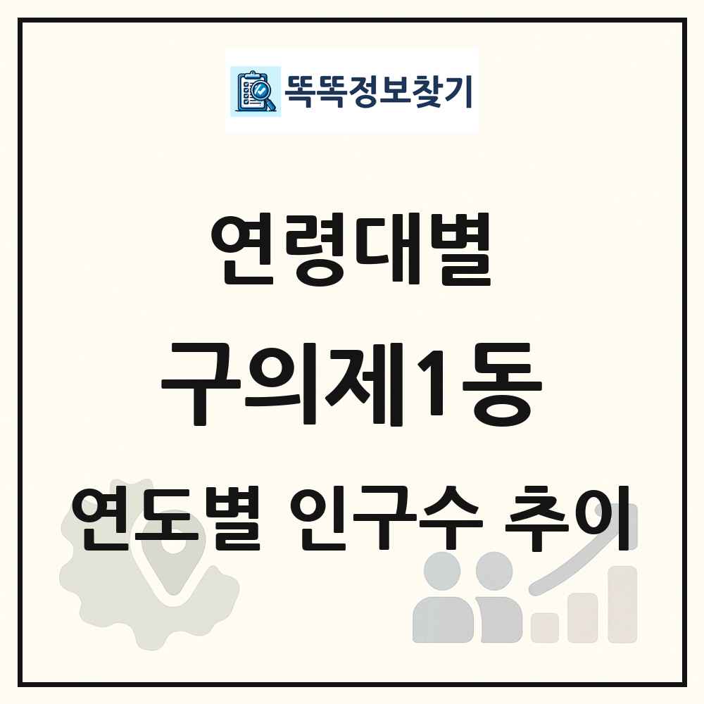 구의제1동 생애주기별 인구 상세 정보