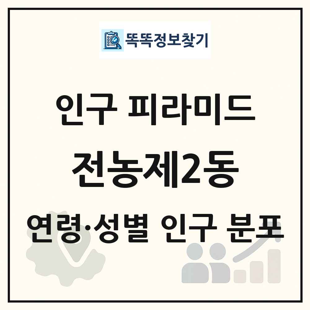 전농제2동 성·연령별 인구 피라미드