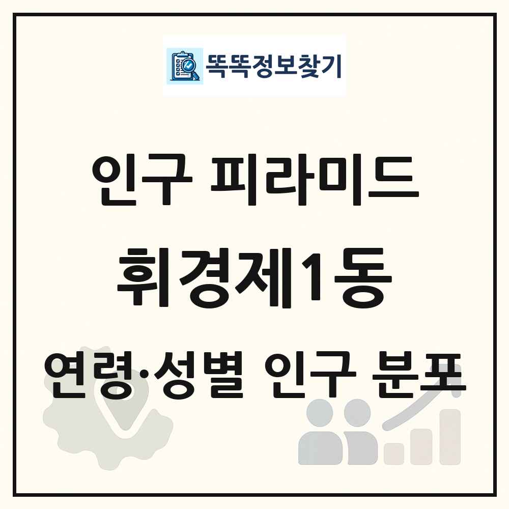 휘경제1동 성·연령별 인구 피라미드