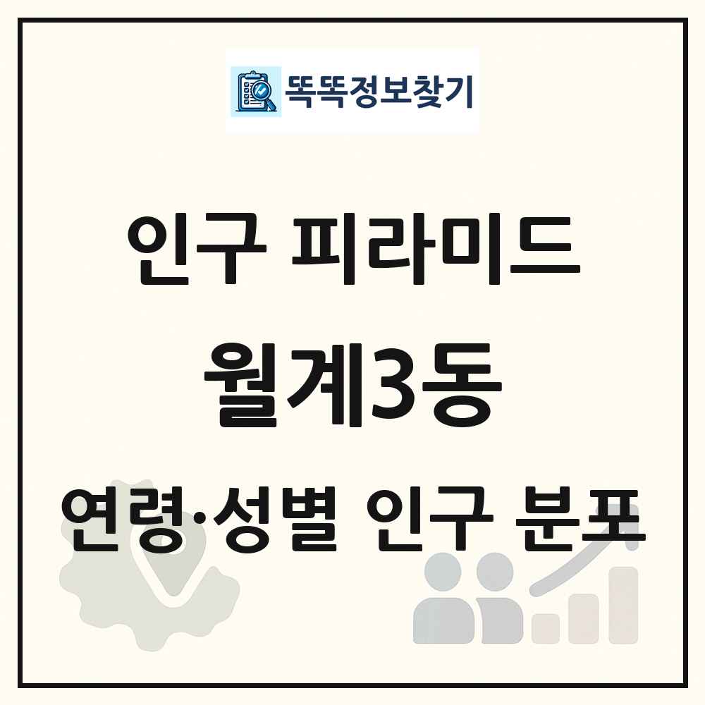 월계3동 성·연령별 인구 피라미드