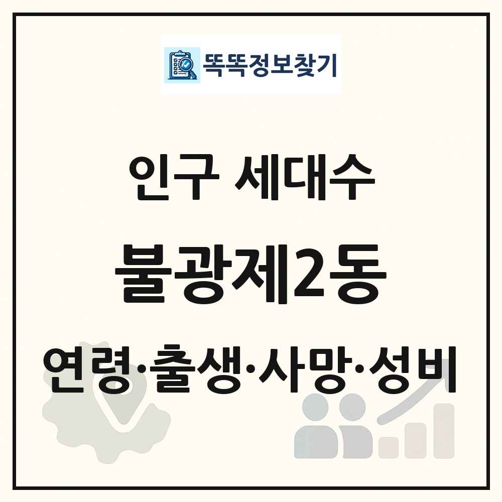 불광제2동 인구 통계