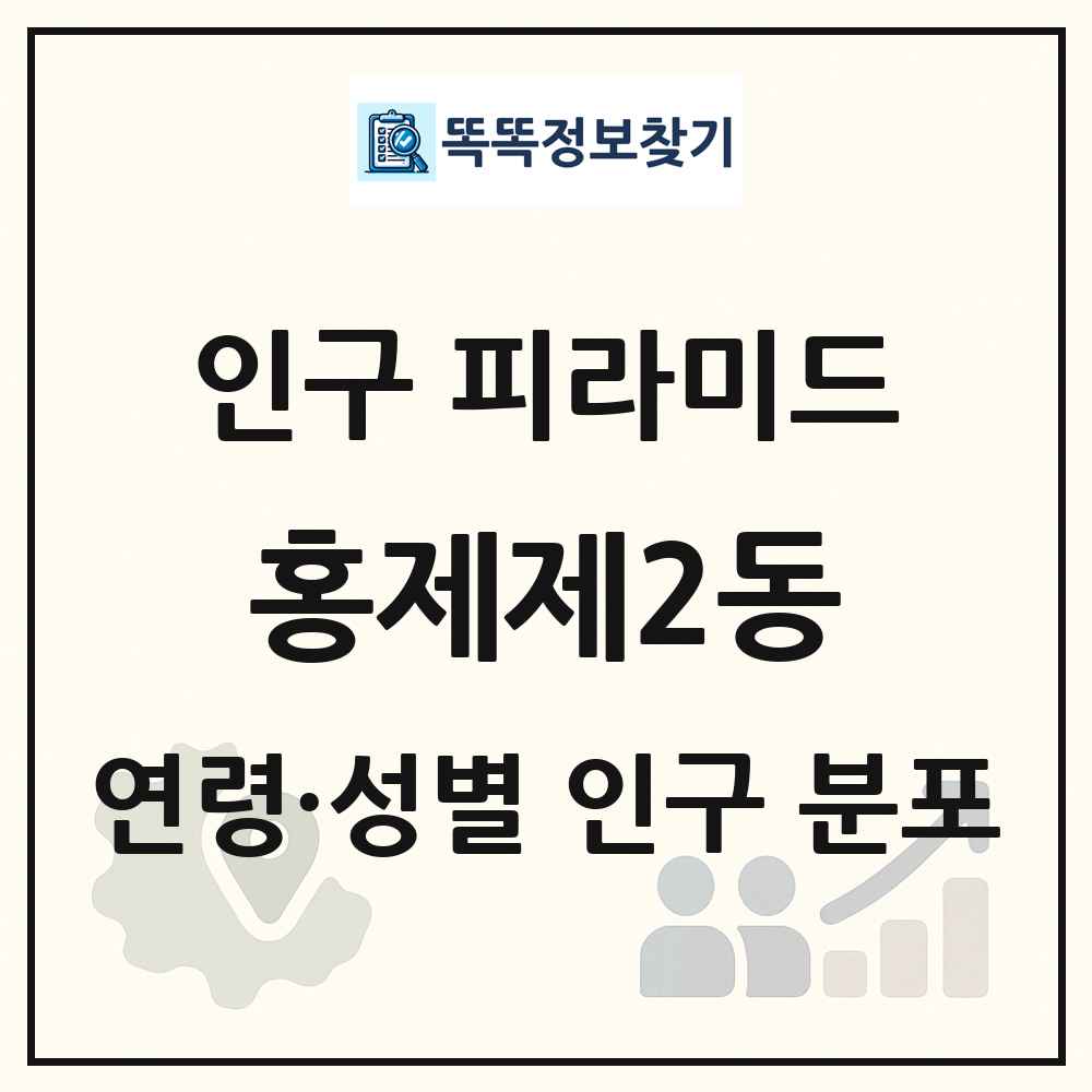 홍제제2동 성·연령별 인구 피라미드