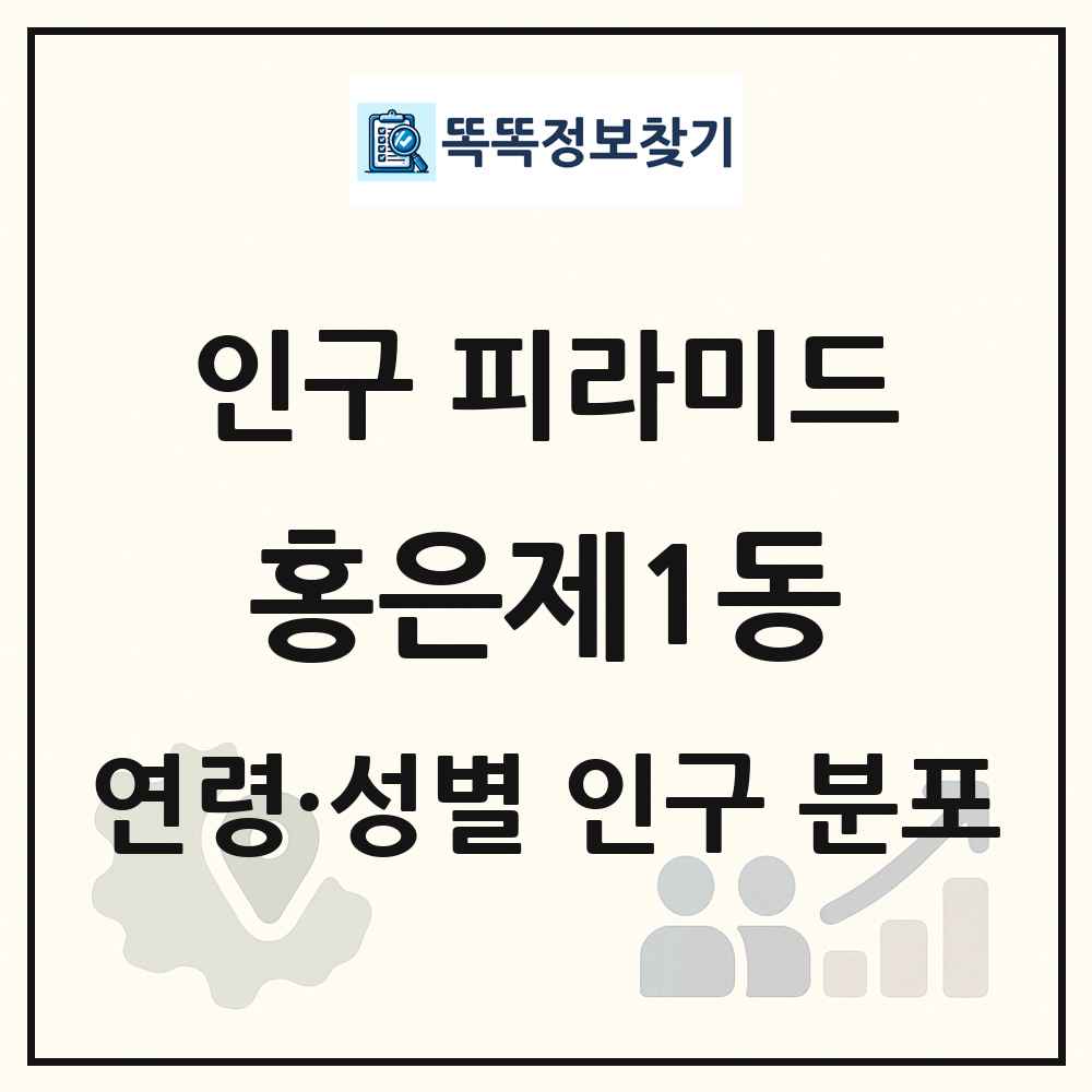 홍은제1동 성·연령별 인구 피라미드
