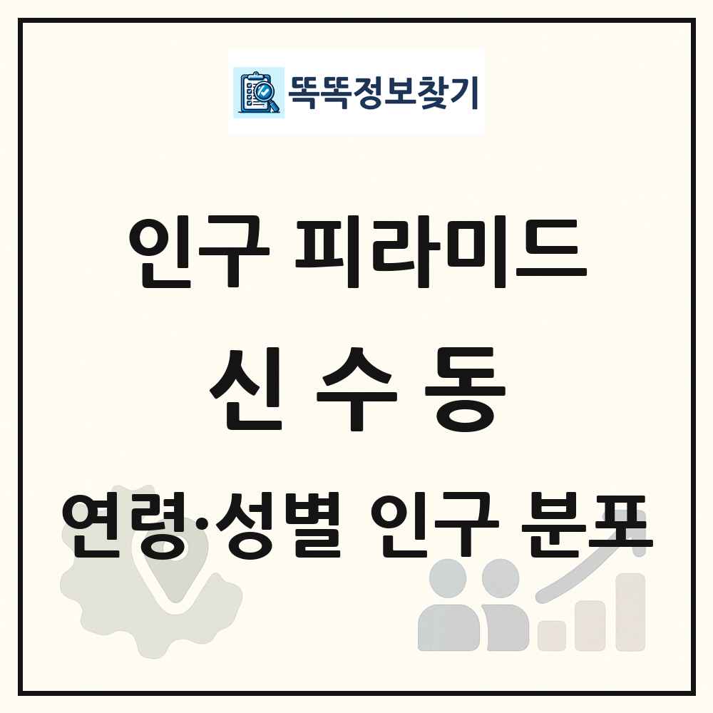 신수동 성·연령별 인구 피라미드