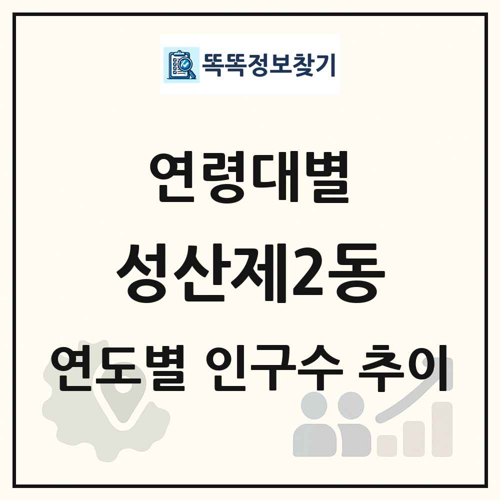 성산제2동 생애주기별 인구 상세 정보
