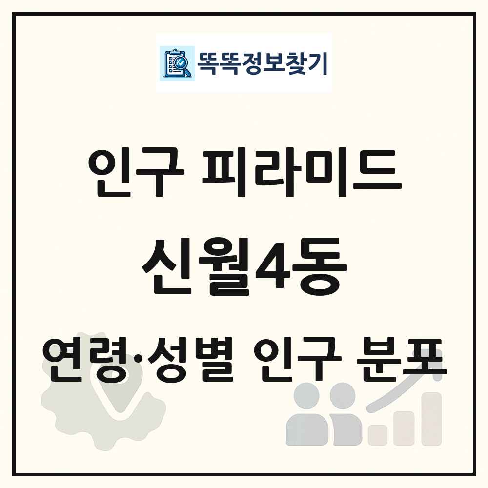 신월4동 성·연령별 인구 피라미드