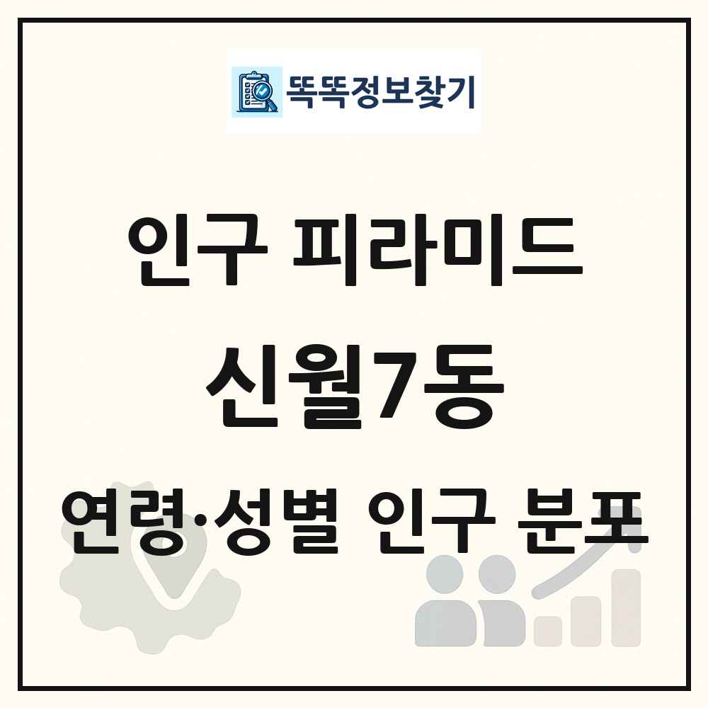신월7동 성·연령별 인구 피라미드