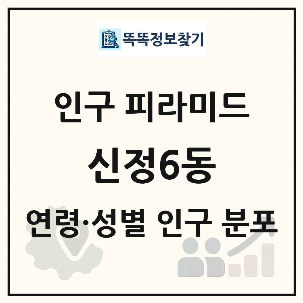 신정6동 성·연령별 인구 피라미드