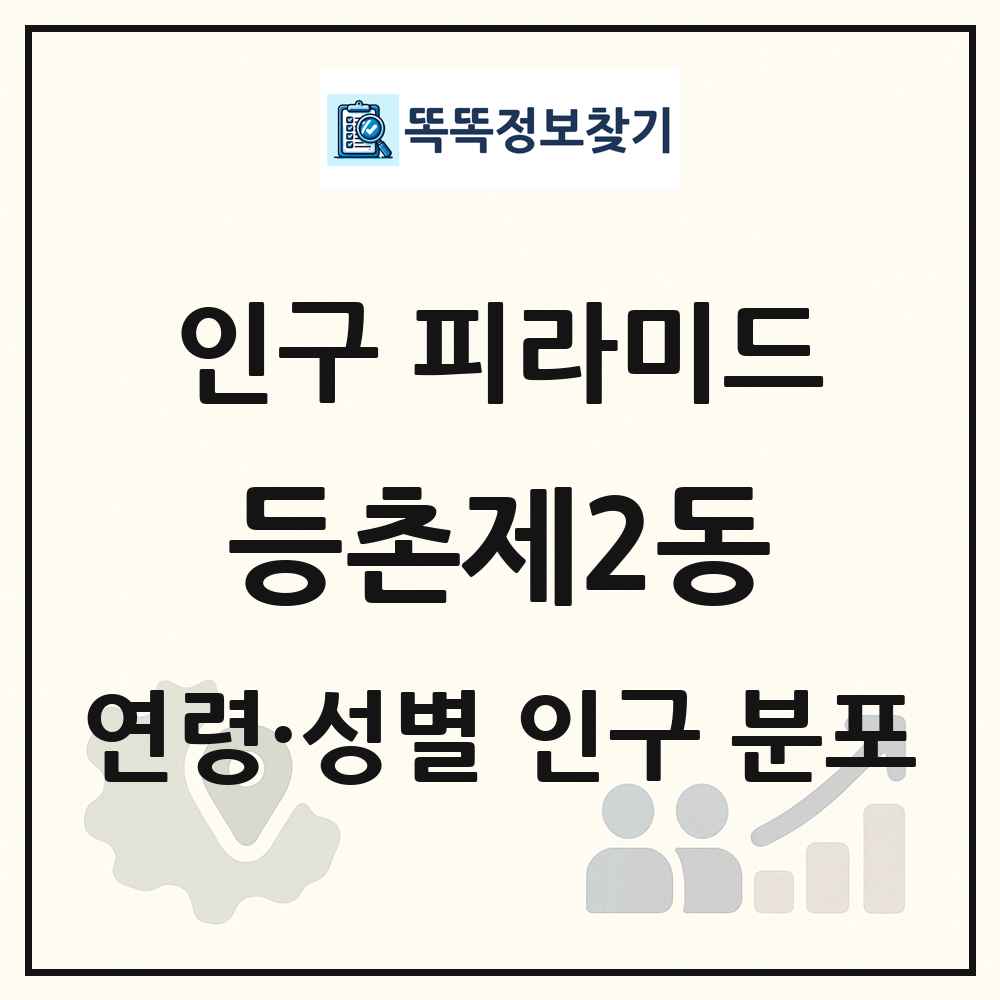 등촌제2동 성·연령별 인구 피라미드