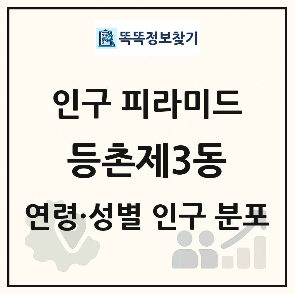 등촌제3동 성·연령별 인구 피라미드