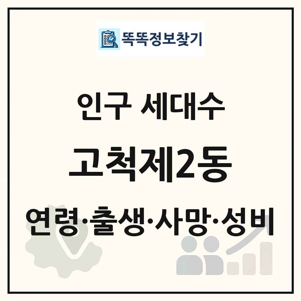 고척제2동 인구 통계