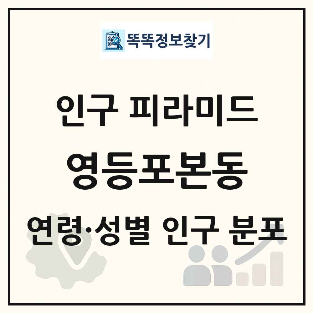 영등포본동 성·연령별 인구 피라미드