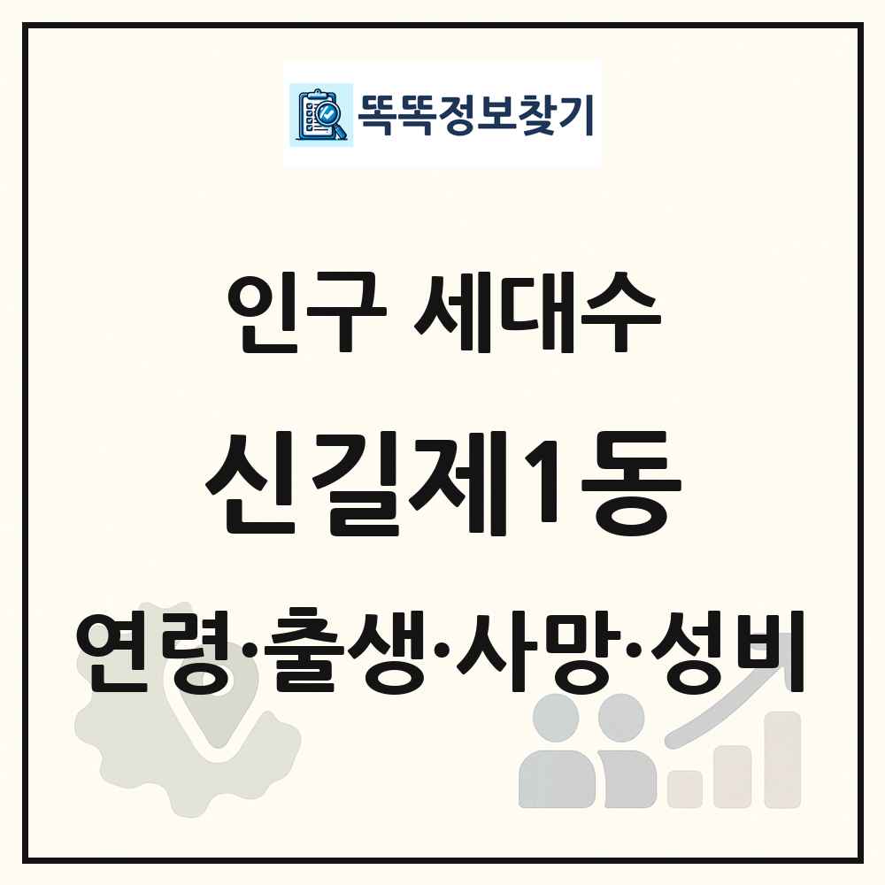 신길제1동 인구 통계
