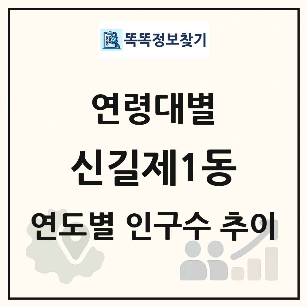 신길제1동 생애주기별 인구 상세 정보