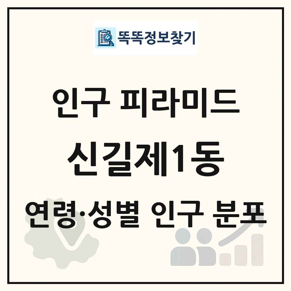 신길제1동 성·연령별 인구 피라미드