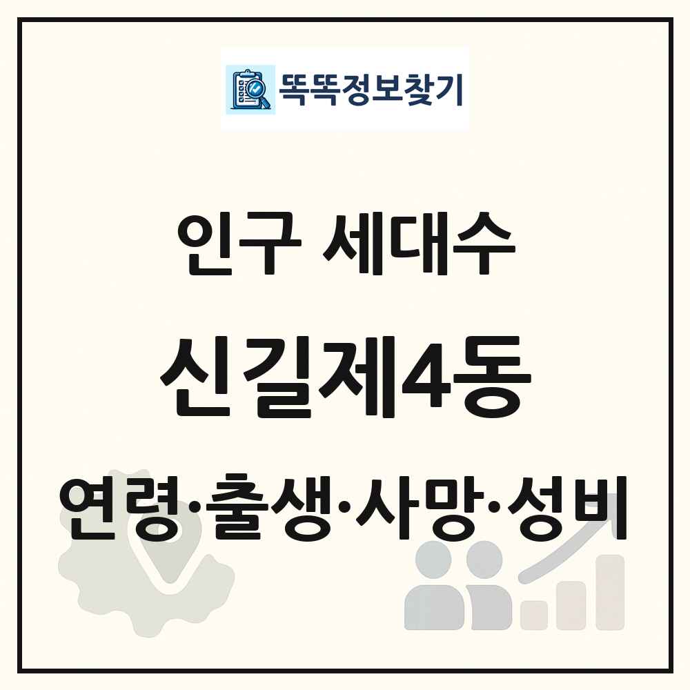 신길제4동 인구 통계
