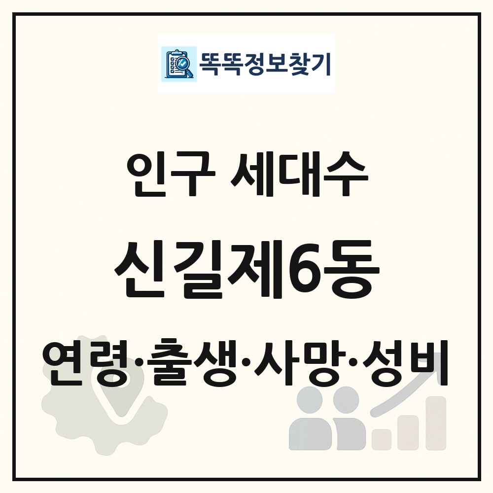 신길제6동 인구 통계