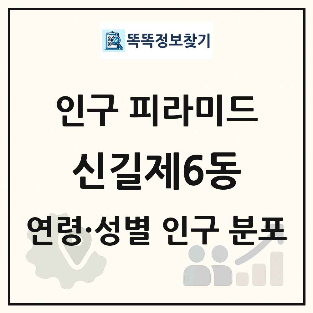 신길제6동 성·연령별 인구 피라미드