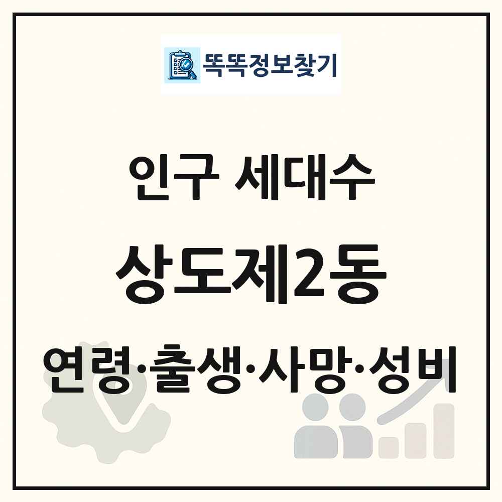 상도제2동 인구 통계